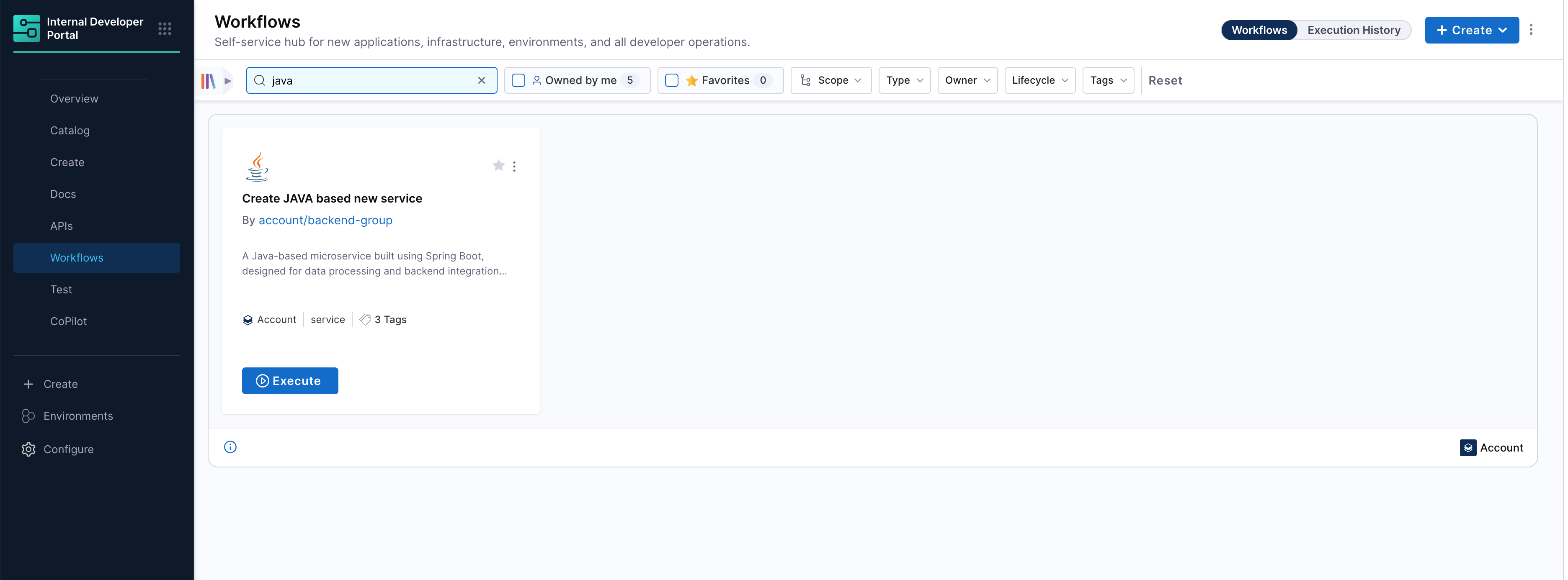 Search Workflow in IDP